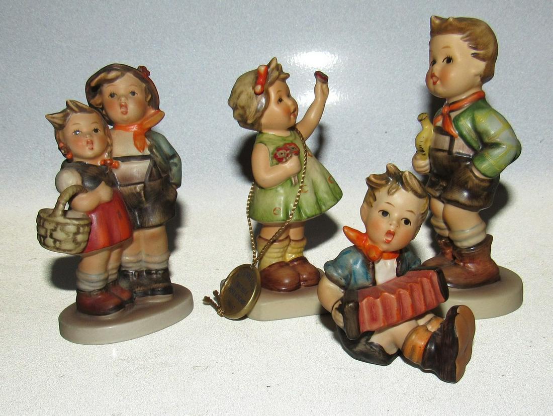 4 Hummel Goebels: Tallest is approx 4 3/4"