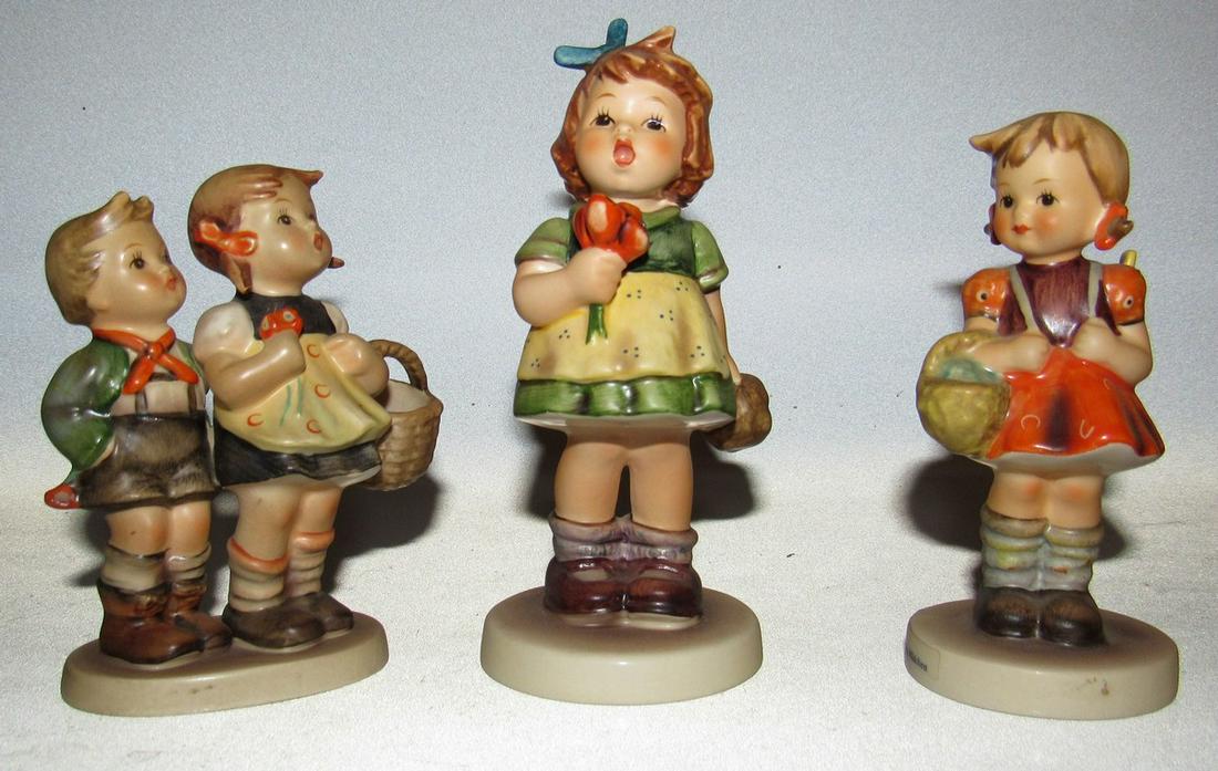 3 Goebel Hummels Surprise and School Girl: Tallest is approx 5 1/2" tall