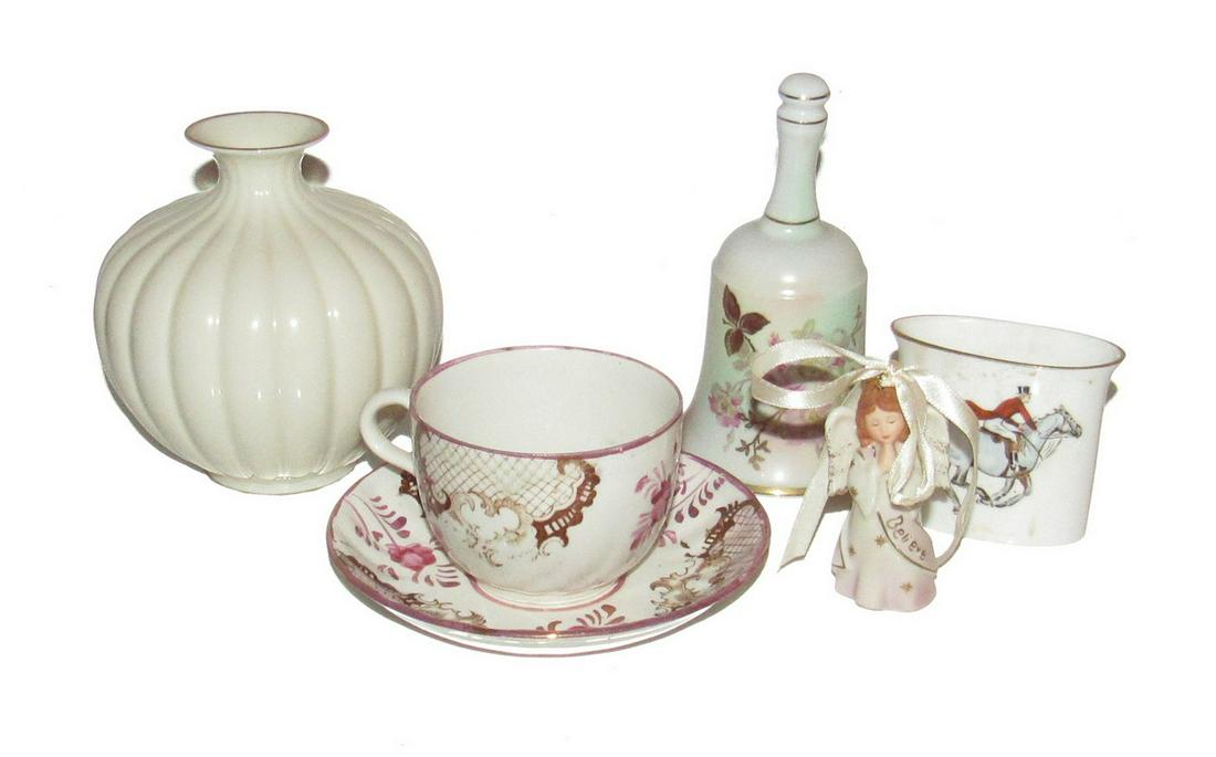 Cup Saucer Bell Royal Worcester Tooth Pick Holder: Bell is approx 5 1/2" tall