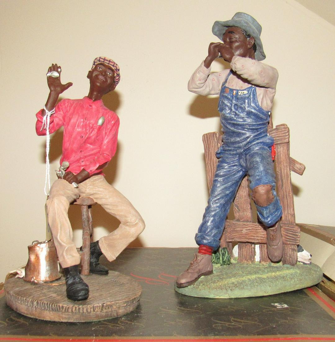 Duncan Royale Ebony Series Harmonica Man Spoonsman: Harmonica Man is approx 10 3/4" tall