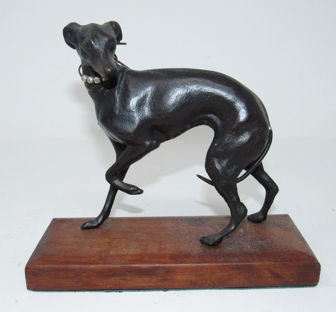 Cast Iron Dog: Approx 6 1/2" tall