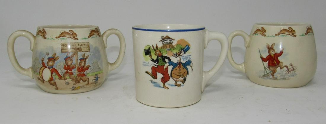 Bunnykins Uncle Wiggly Sebring Pottery Cups: Getting all 3