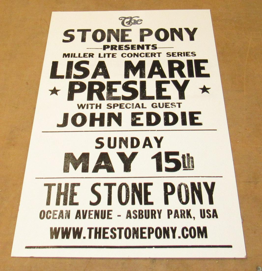 Lisa Marie Presley Poster: This is a repro. Approx 14" x 22"