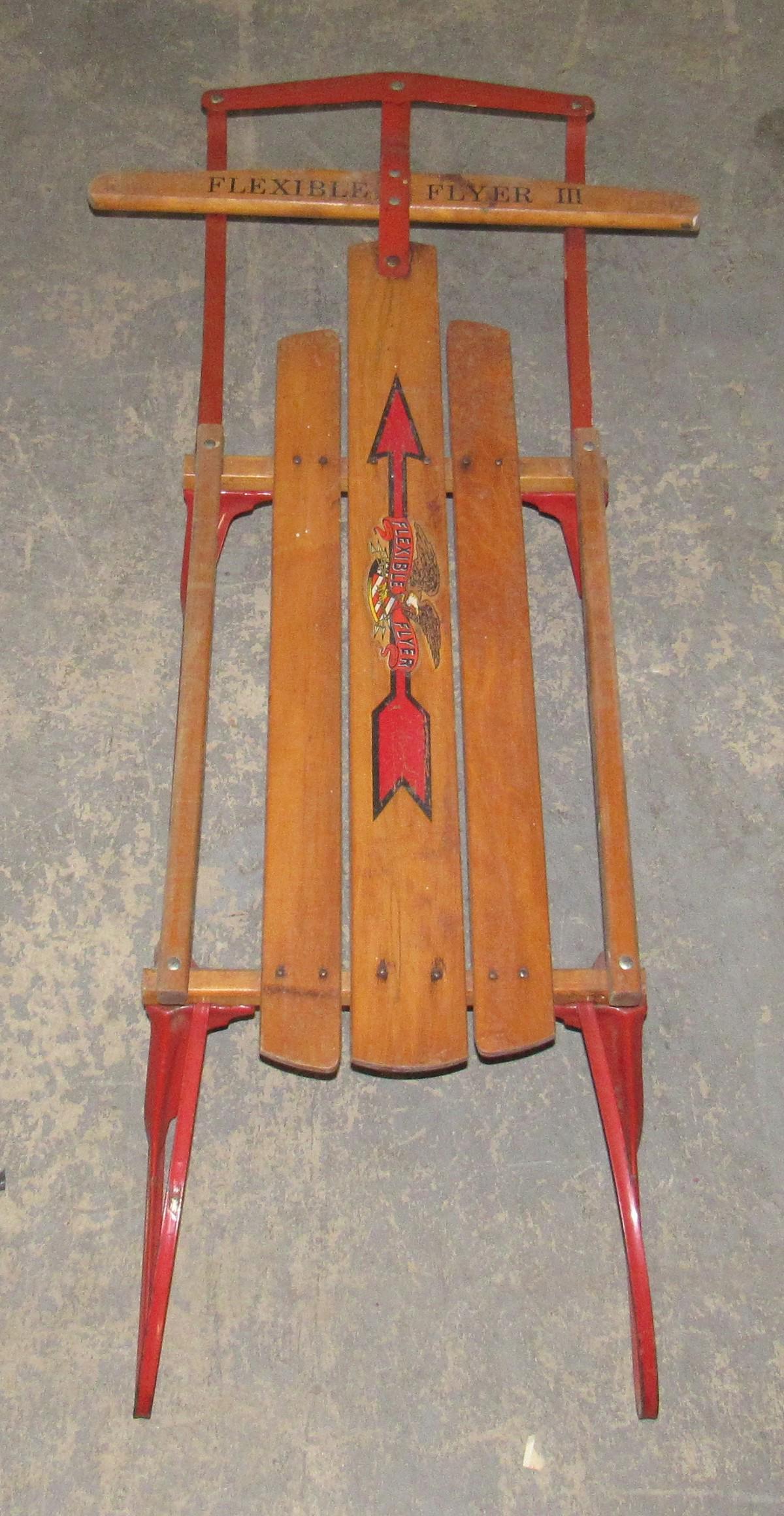 Flexible Flyer Sled: Approx 46" long
