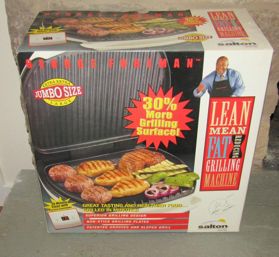 George Foreman Extra Large Jumbo Size Grill: New!