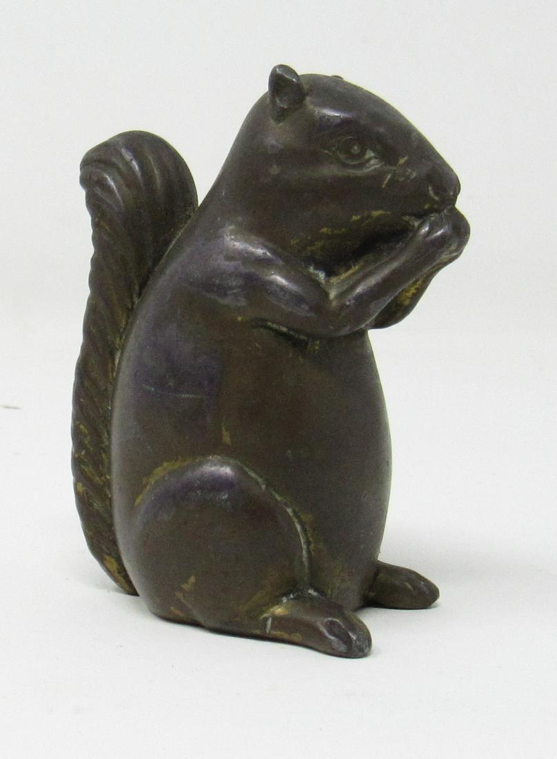 Pot Metal Squirrel: Approx 2 1/2" tall