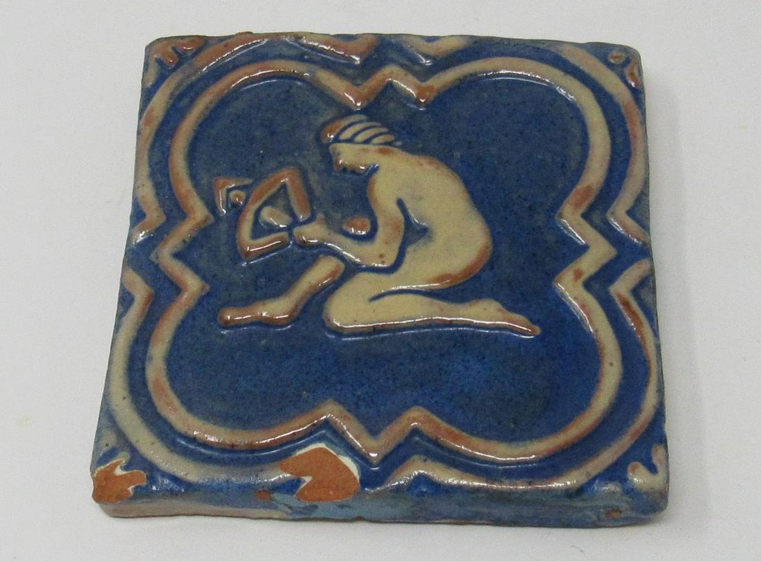 Tile with Indian?: Approx. 4" x 4"