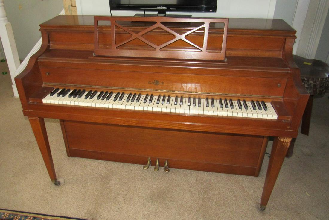Cable Piano: Approx. 24"x56 1/2"x40" tall