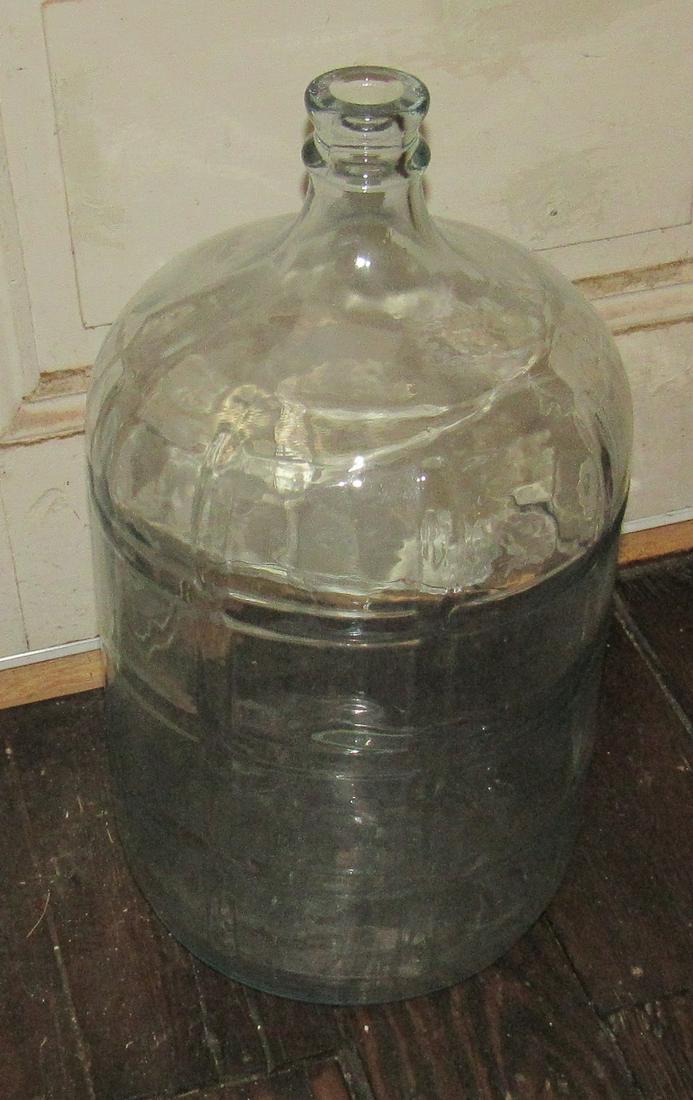 Glass Springwater Bottle: Approx. 20" tall
