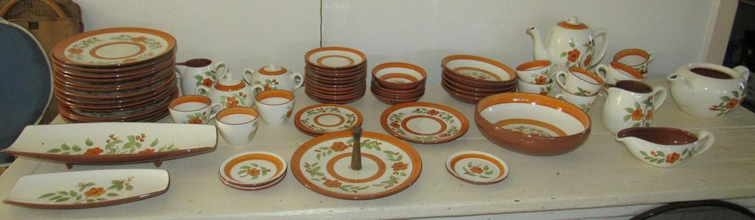 Large lot of Stangl Dinnerware Tea Sets: Getting all pictured, plus extra 2 teacups not pictured.