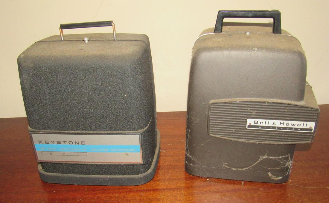 Keystone Bell & Howell Projectors: Sold as is, as pictured,in untested condition.