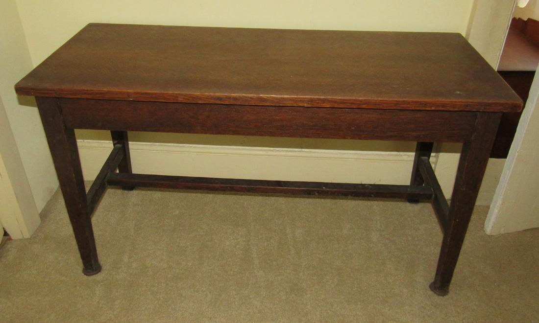 Mission-style Piano Bench: Approx. 15"x36"x 19 1/2 " tall