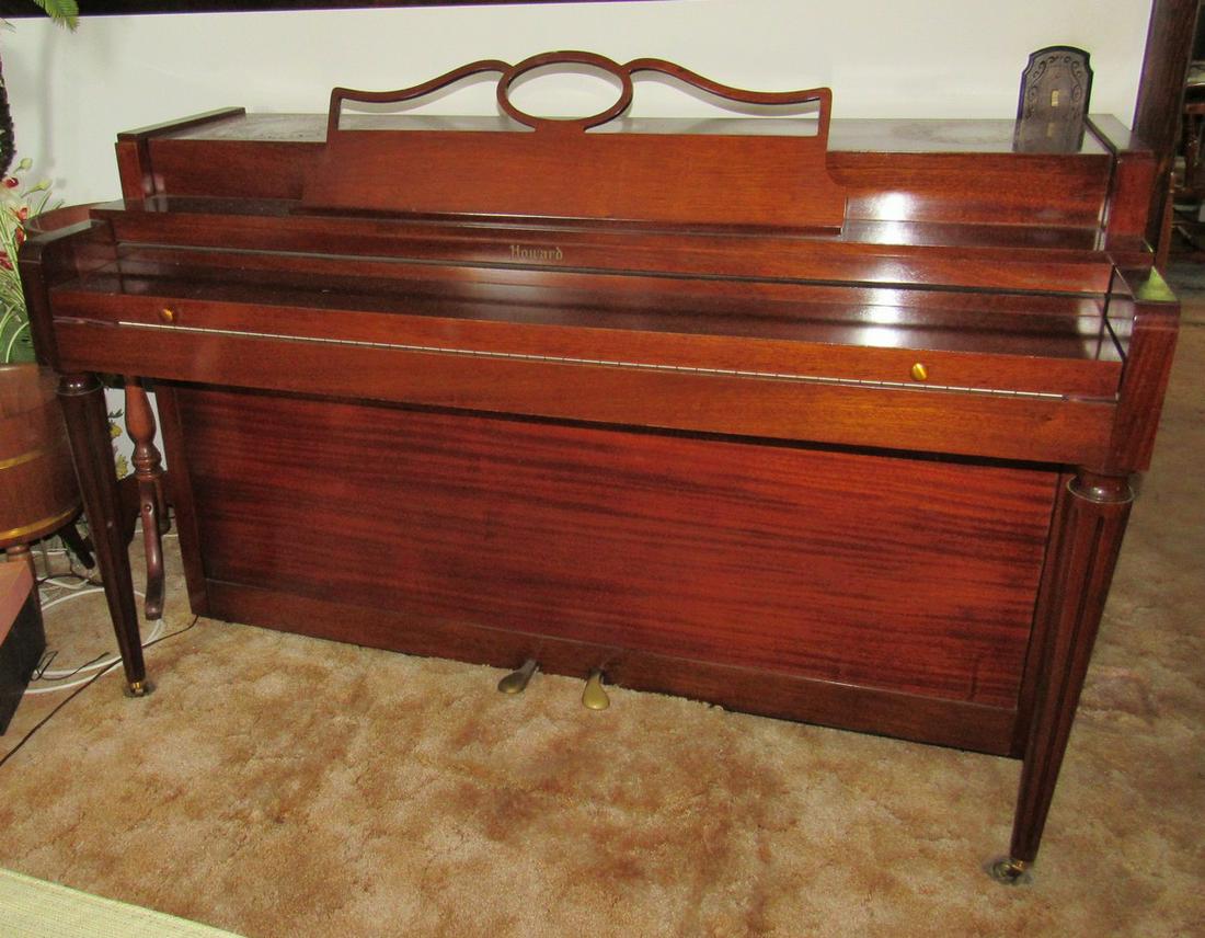 Baldwin Howard Piano: Approx 23" x 57 1/2" x 35 1/2" tall