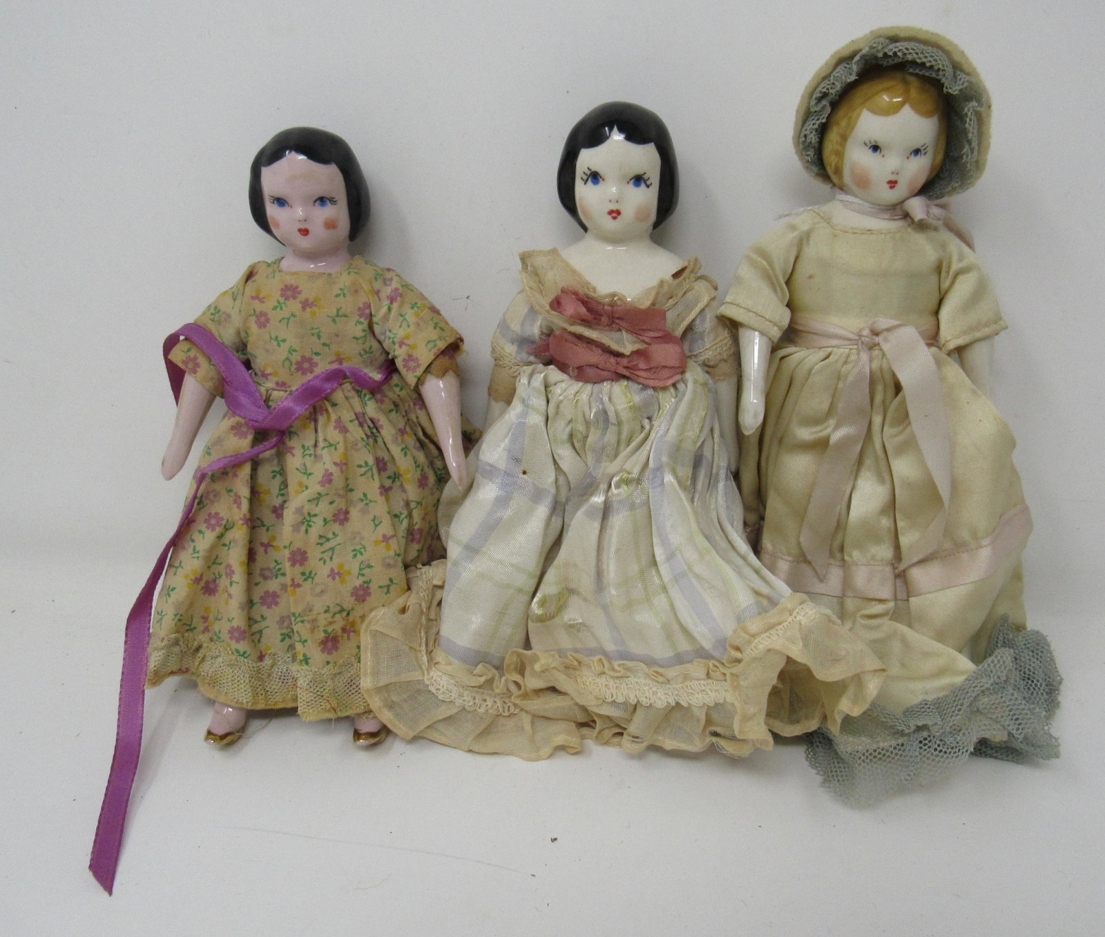 Ruth Gibbs Godey's Little Ladies: they are approx 6 1/2" tall