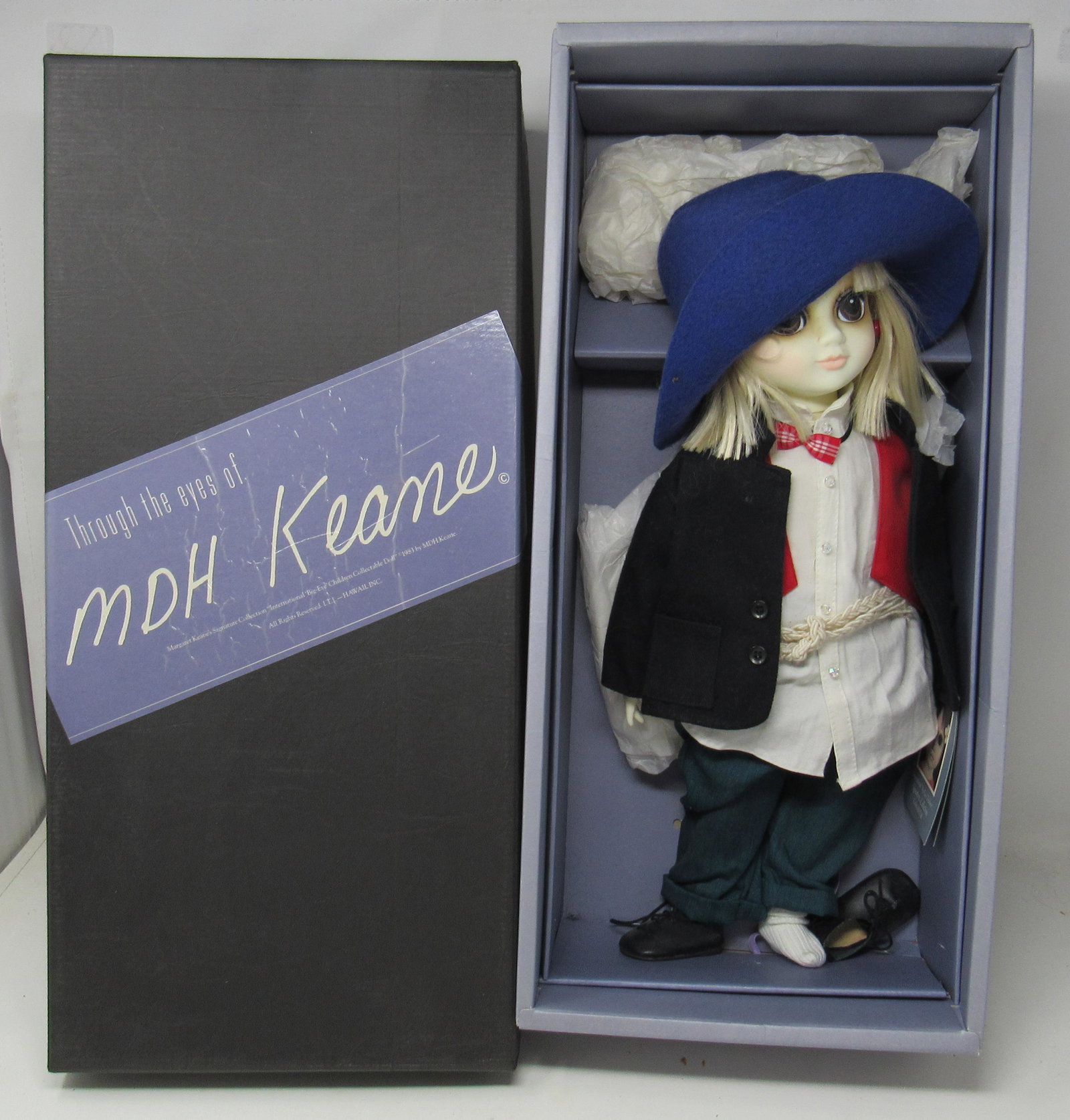 MDH Margaret Keane Big Eye Children Doll: Approx 17"