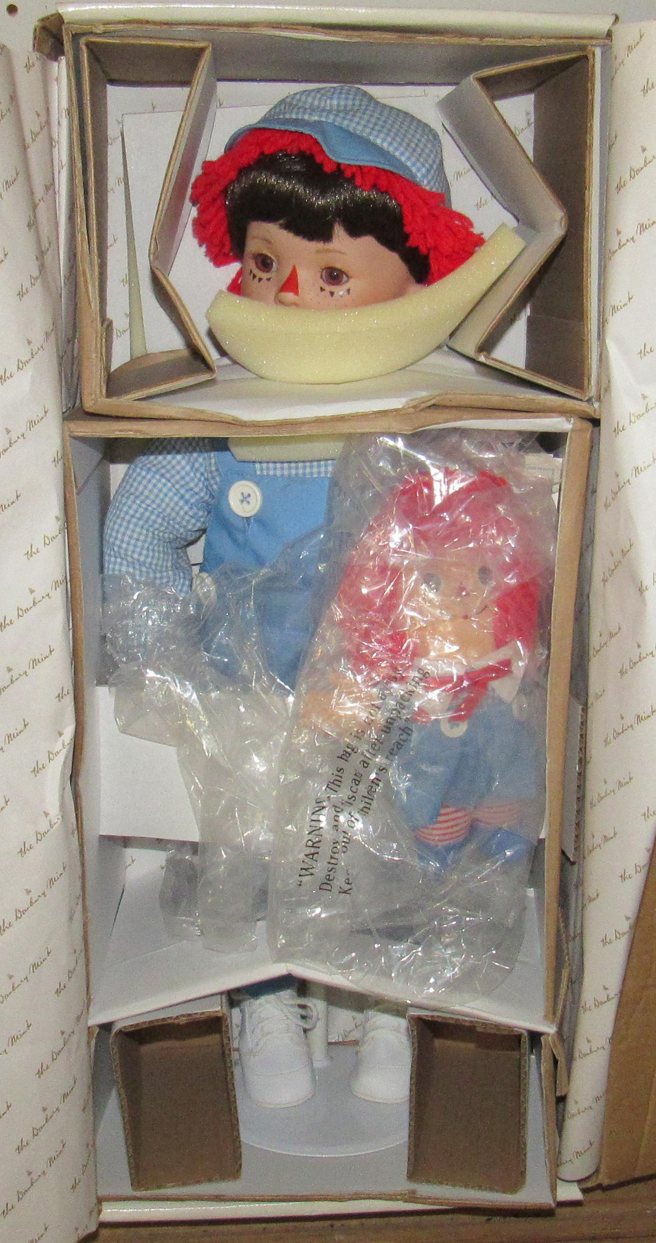 Danbury Mint Baby Andy by Kelly Rubert Doll: Approx 20" tall