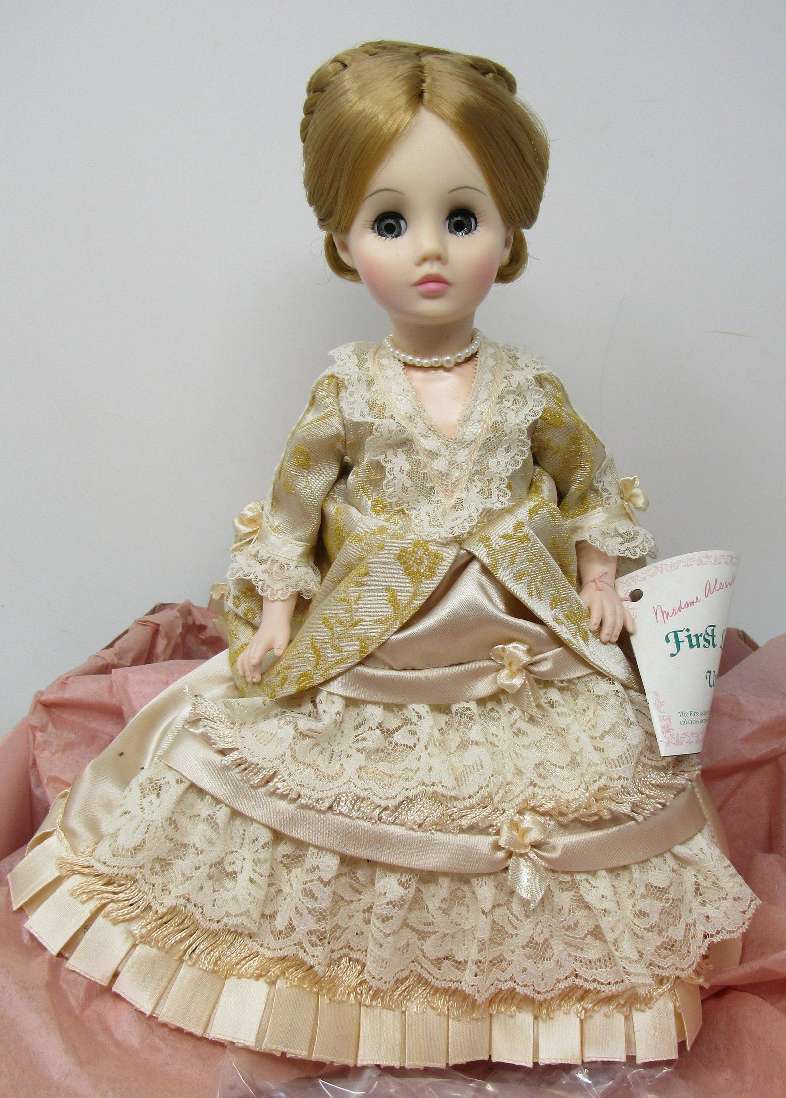 Madame Alexander First Lady Lucy Hayes Doll: Approx 13"