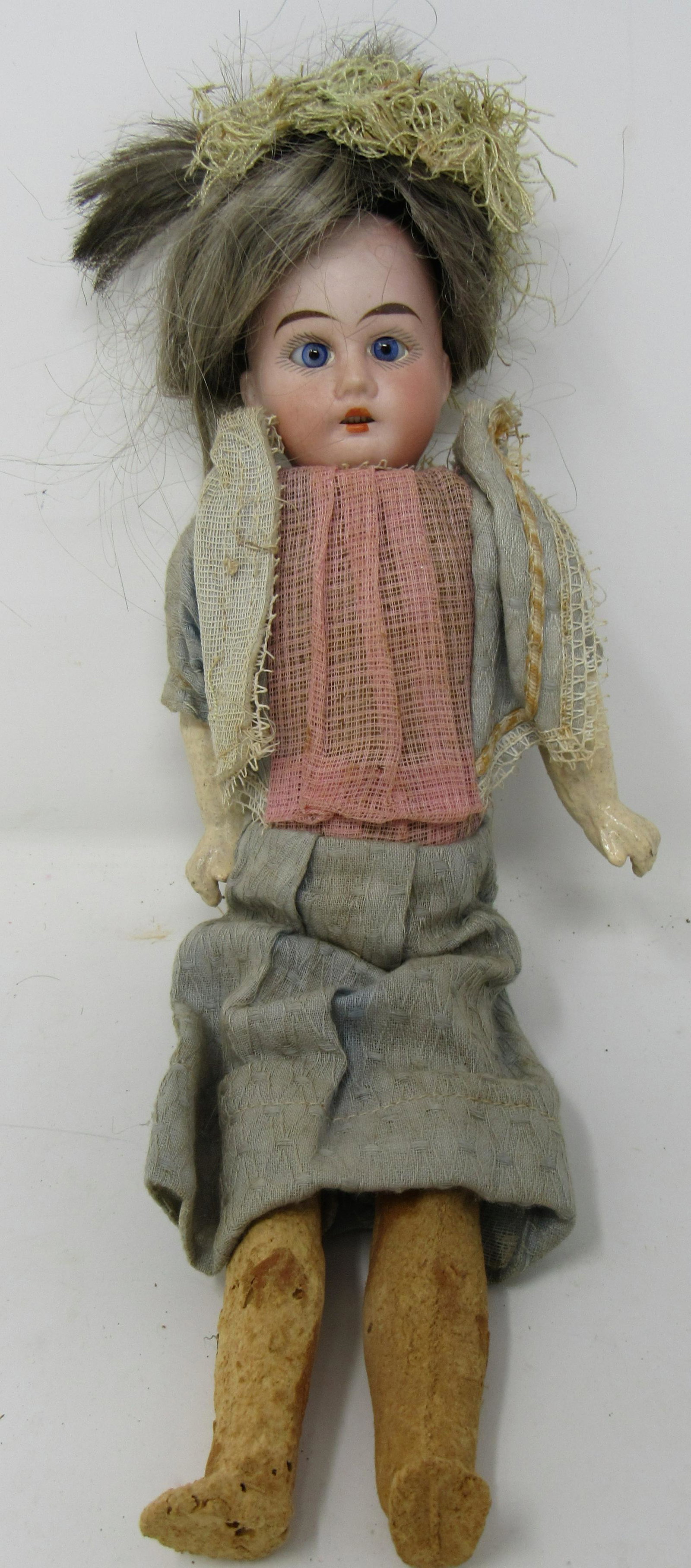 Antique Carl Knoll Porzellanfabrik Bisque Head Doll: Approx 12" doll.