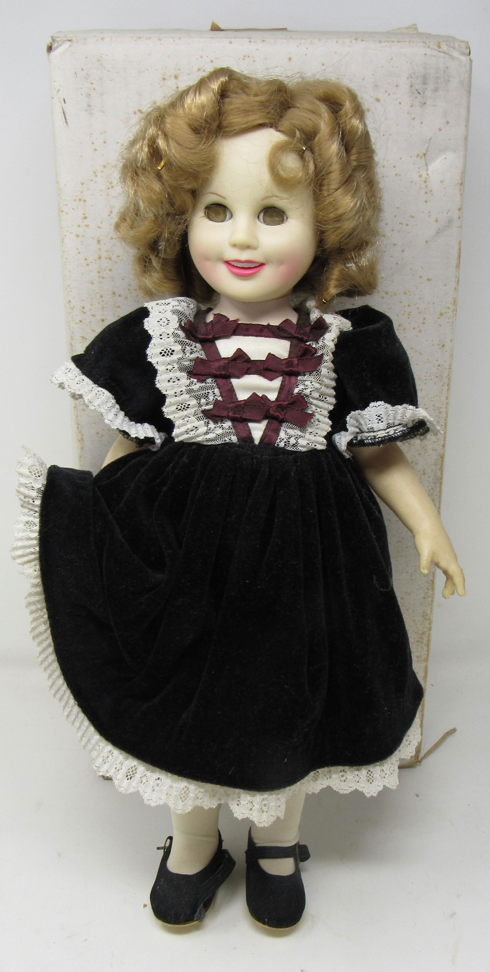 Ideal Shirley Temple Doll, with Sleepy Eyes: Approx 15 1/2"