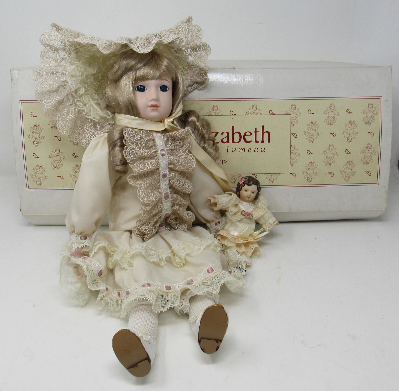 Mary Elizabeth & Her Jumeau Dolls: Tallest is apprx 16 1/2"
