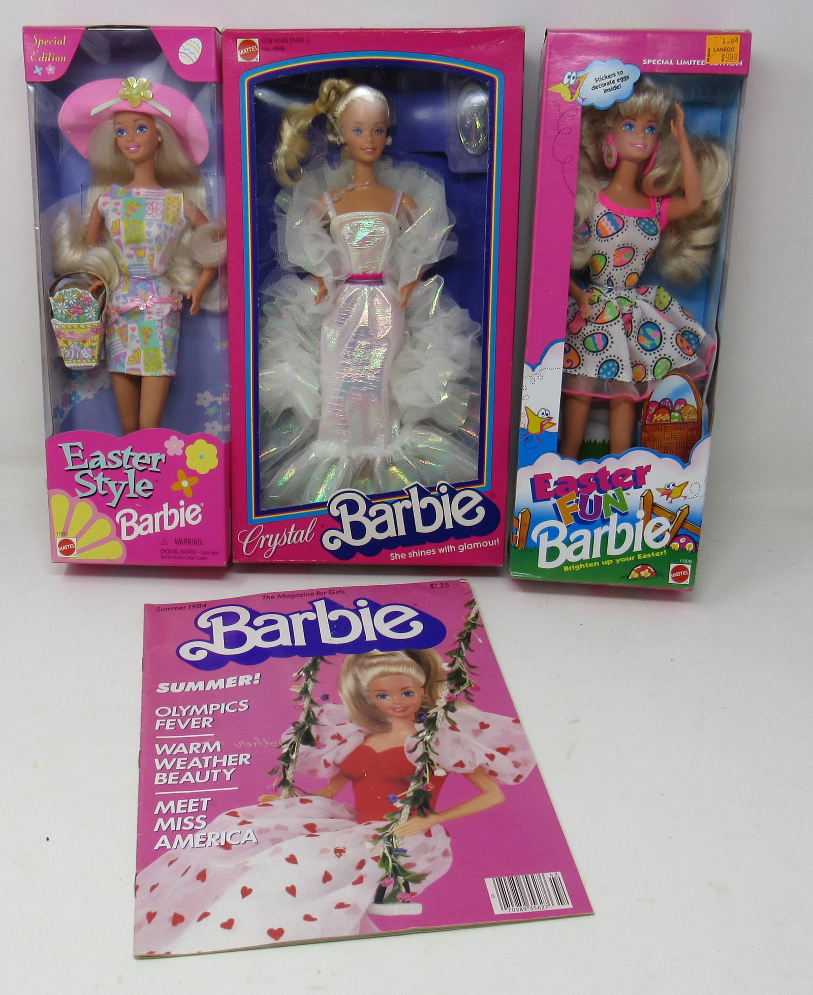 Easter Crystal Barbie Dolls: Getting all pictured