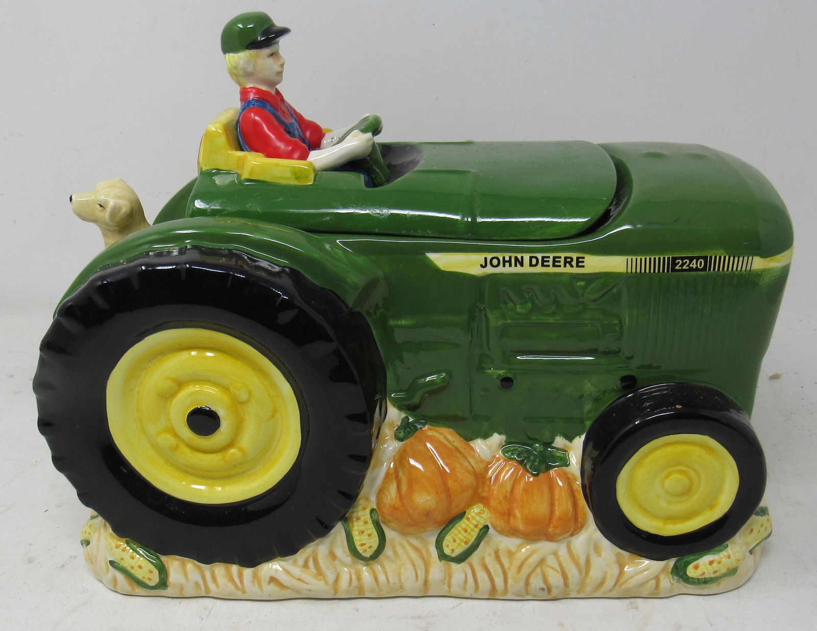 Gibson John Deere Tractor Cookie Jar: Approx 11 1/2" long