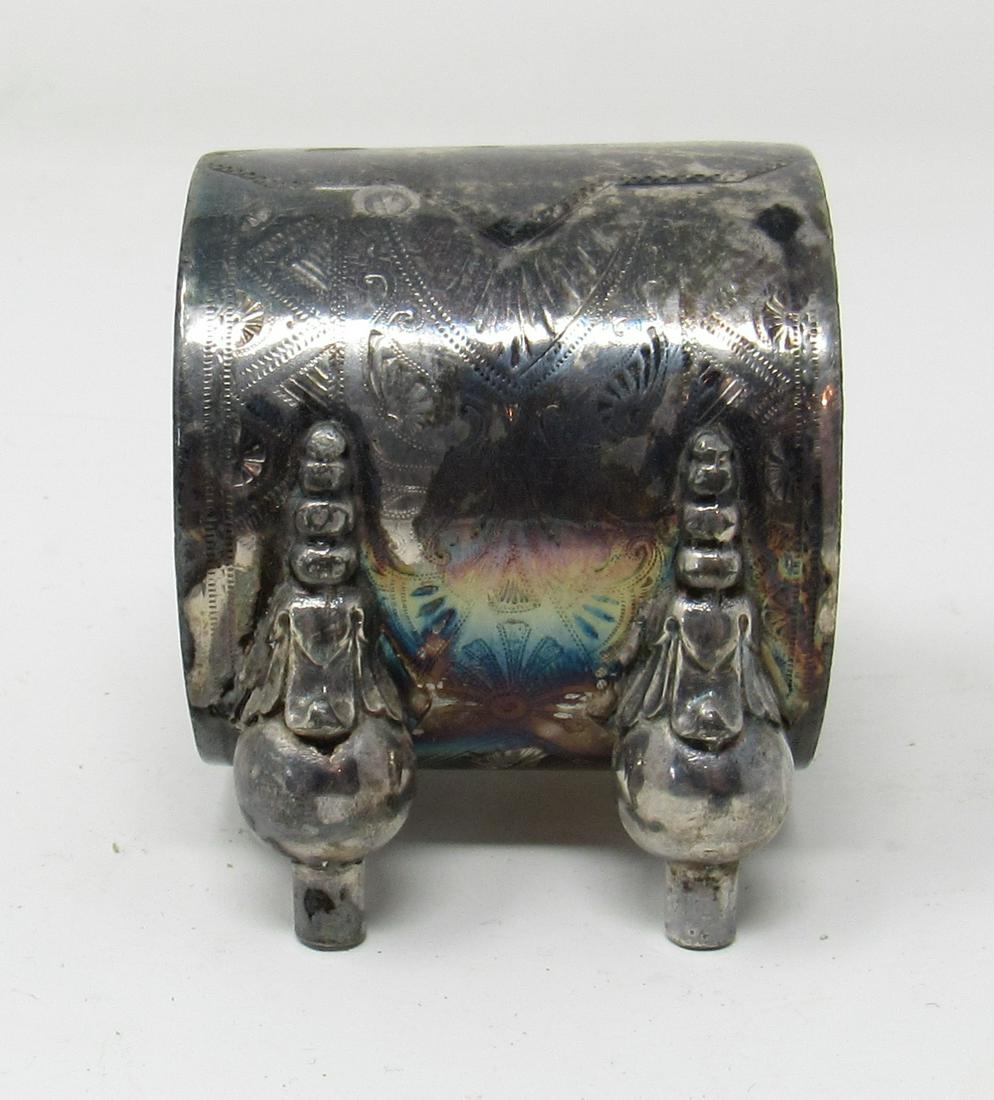 Large Napkin Ring Holder: Approx 1 7/8" long and 2 1/4" tall