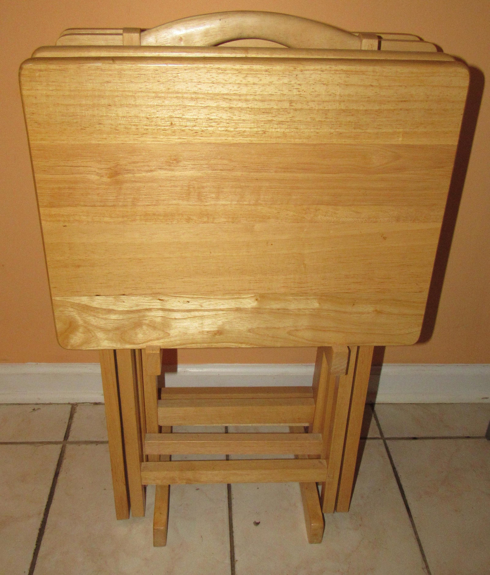 4 TV Trays: Trays and Stand