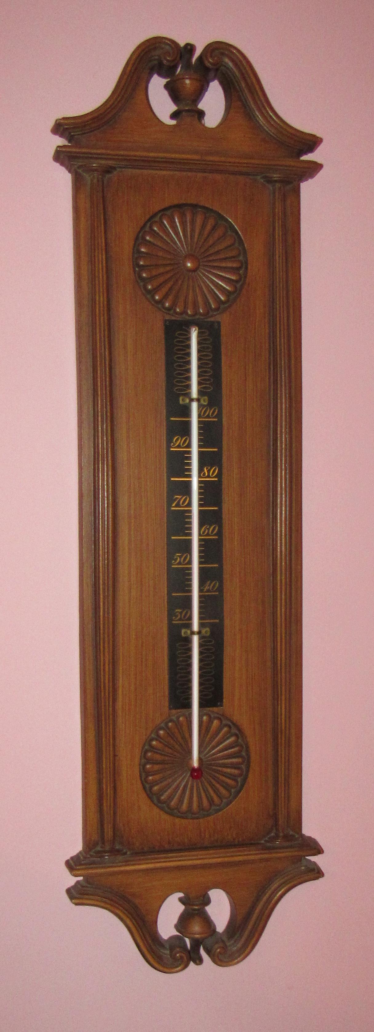Vintage Burwood Barometer: Approx 31" tall and made of resin