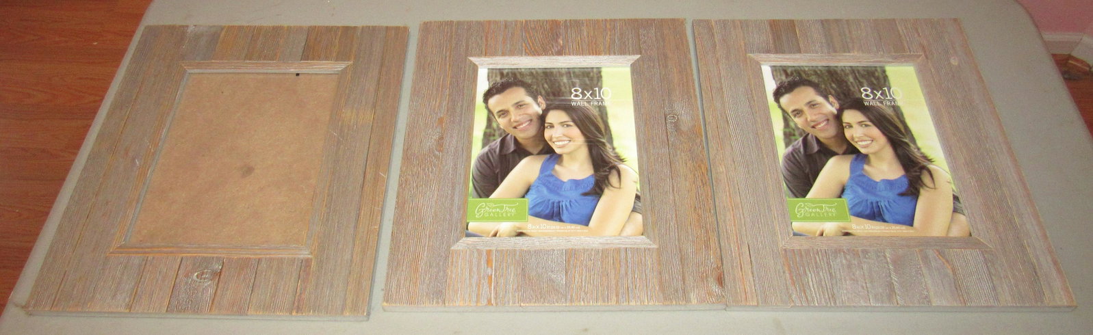 3 Barnwood Style Picture Frames: total dimensions are 13 3/4" x 16"