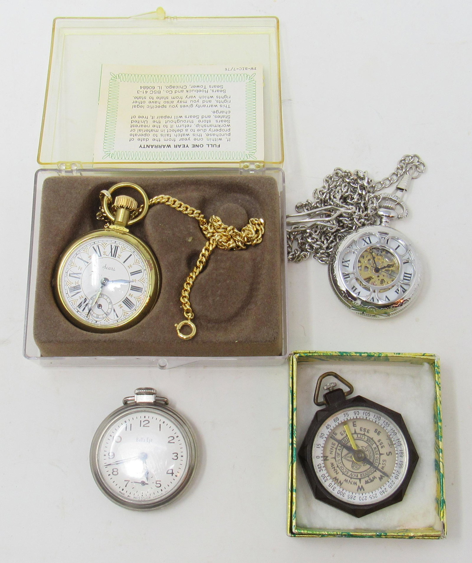 Boy Scout Compass Westclox Bulls Eye Sears Pocket: Getting all pictured
