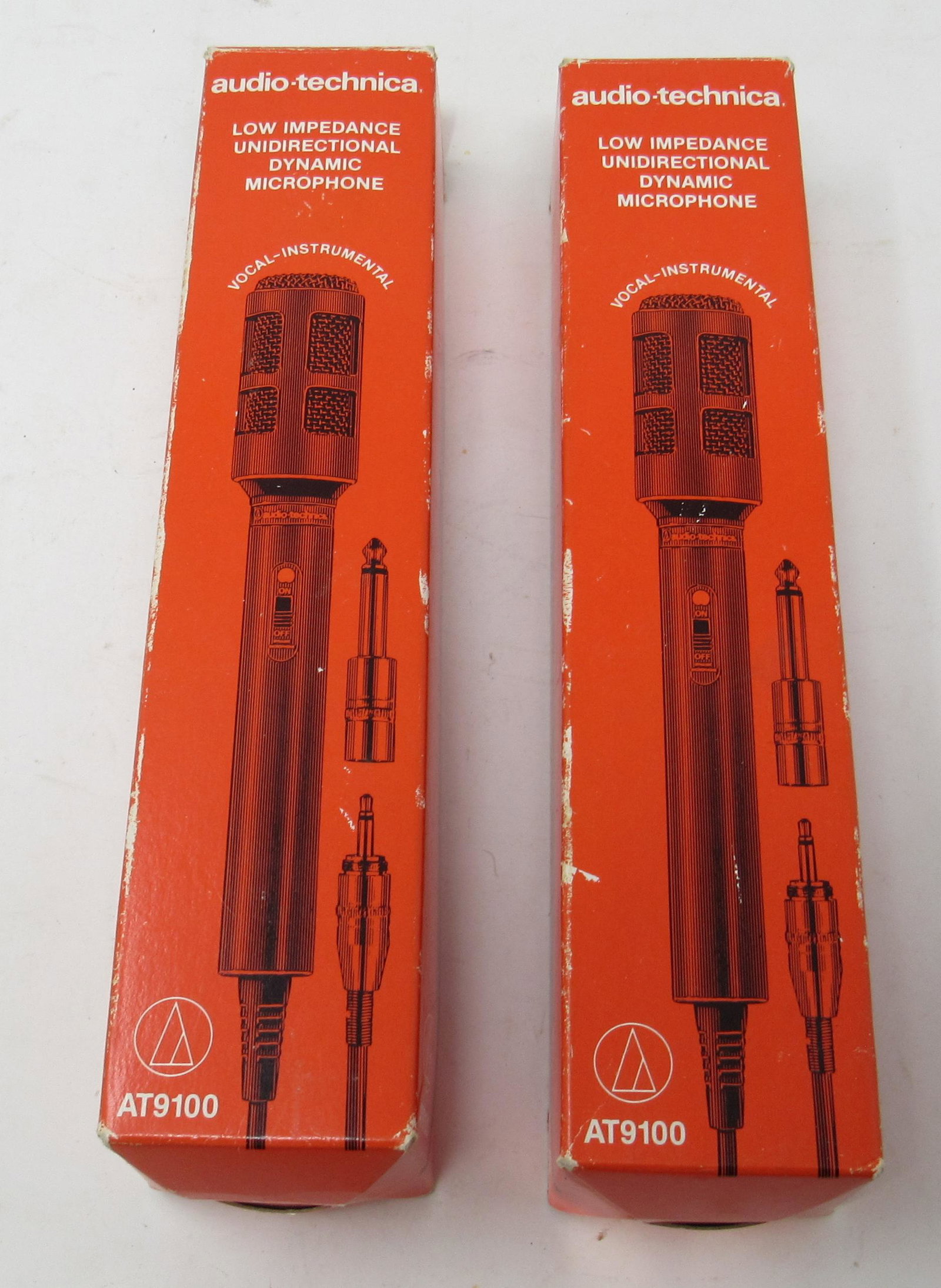 2 Audio-Technica AT9100 Microphones NEW !: Never used !