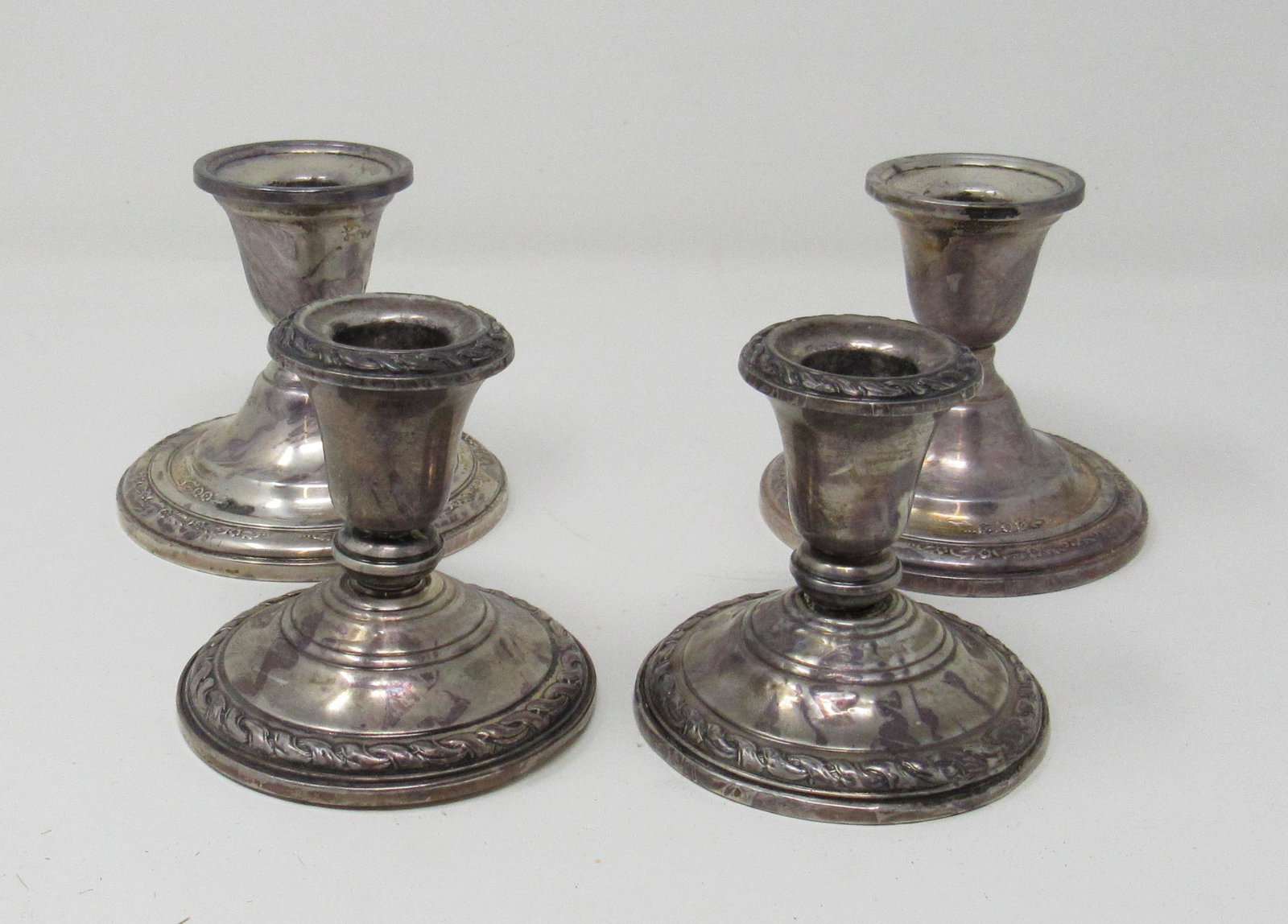 Amston 540 Courtship N251 Sterling Silver Candle: These ARE WEIGHTED ! Total approx weight is 1000 grams. Courtship are approx 3 1/2" tall.