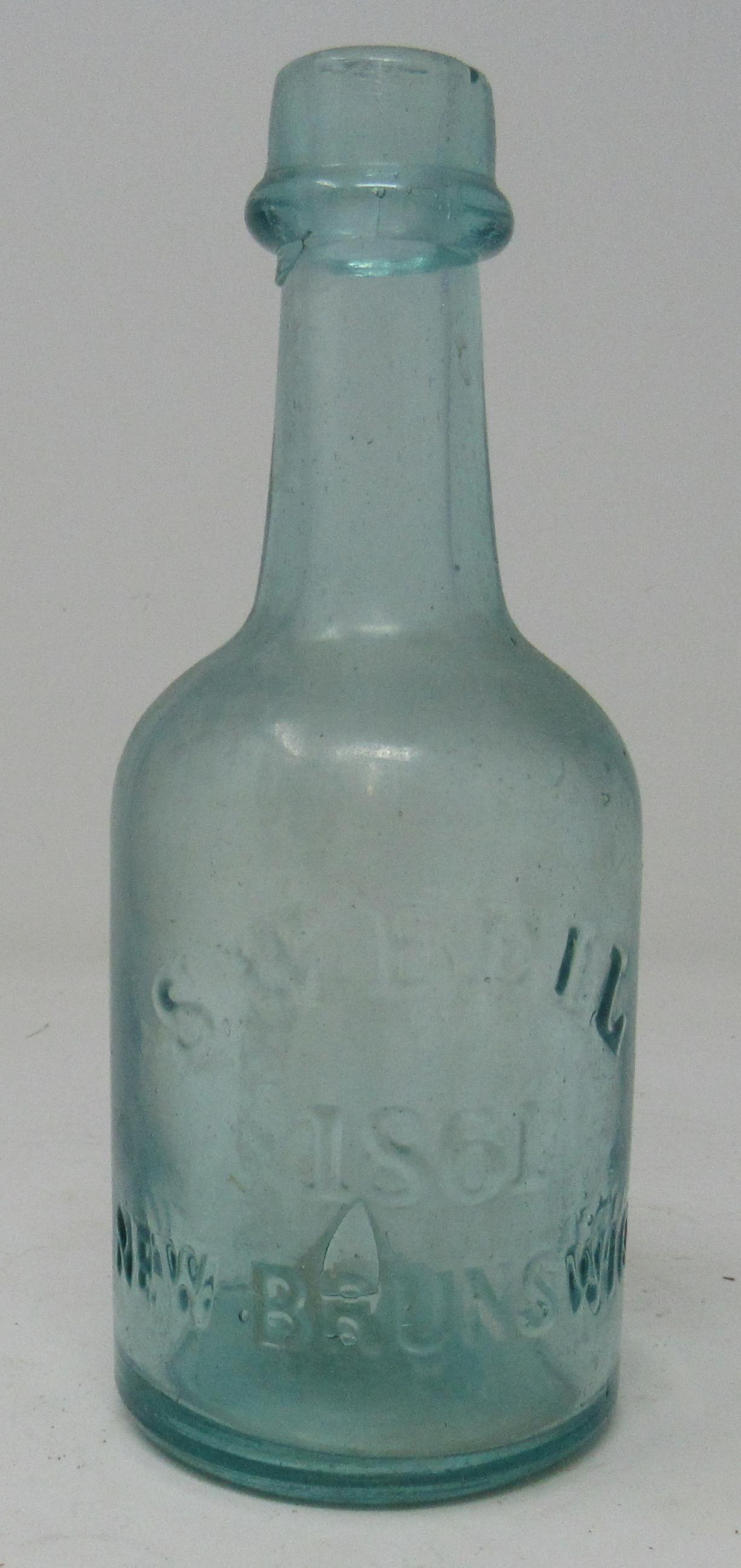 S.W. Bell 1861 New Brunswick Bottle: Approx 7 1/2" tall