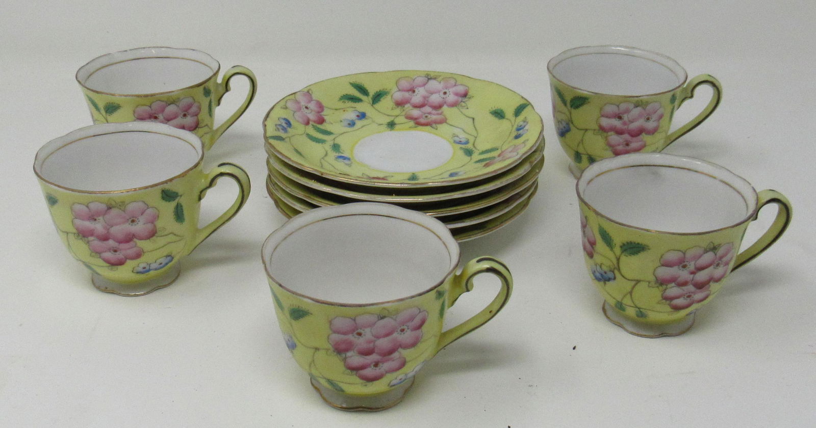 Occupied Japan Tea Set: Saucers are approx 4 7/8" in diameter