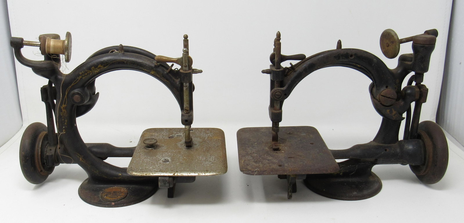 Willcox and Gibbs Sewing Machines: Approx 10 1/2" long and 8 1/2" tall.