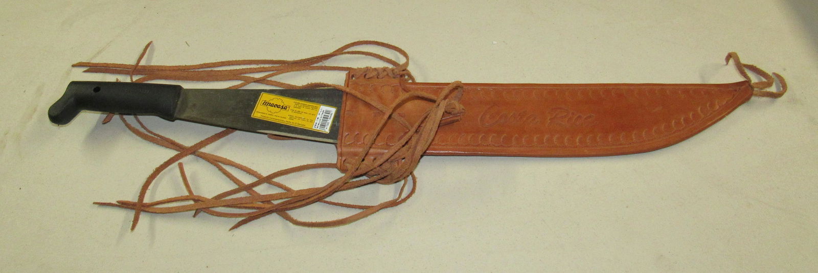 Imacasa Machete w/ Costa Rica Sheath: Machete is approx 21 1/4" long