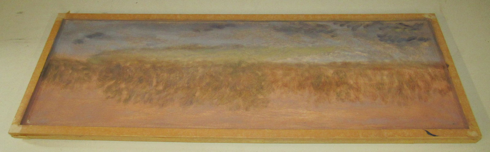 Valerie Vonbetzen After The Storm Oil on Board Painting: Approx 13" x 36 3/4"
