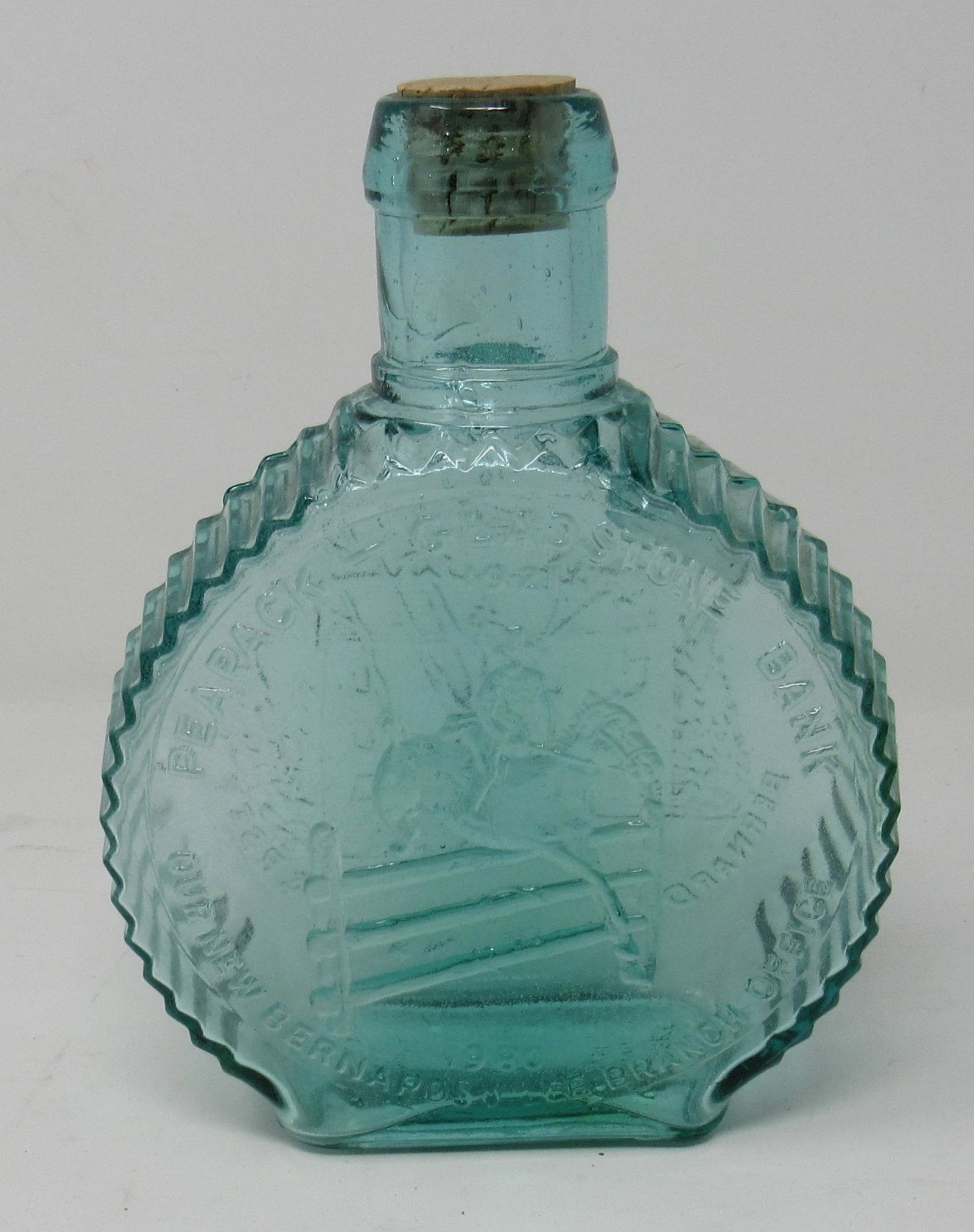 Peapack Gladstone Bank Bernardsville NJ Bottle: Approx 8" tall