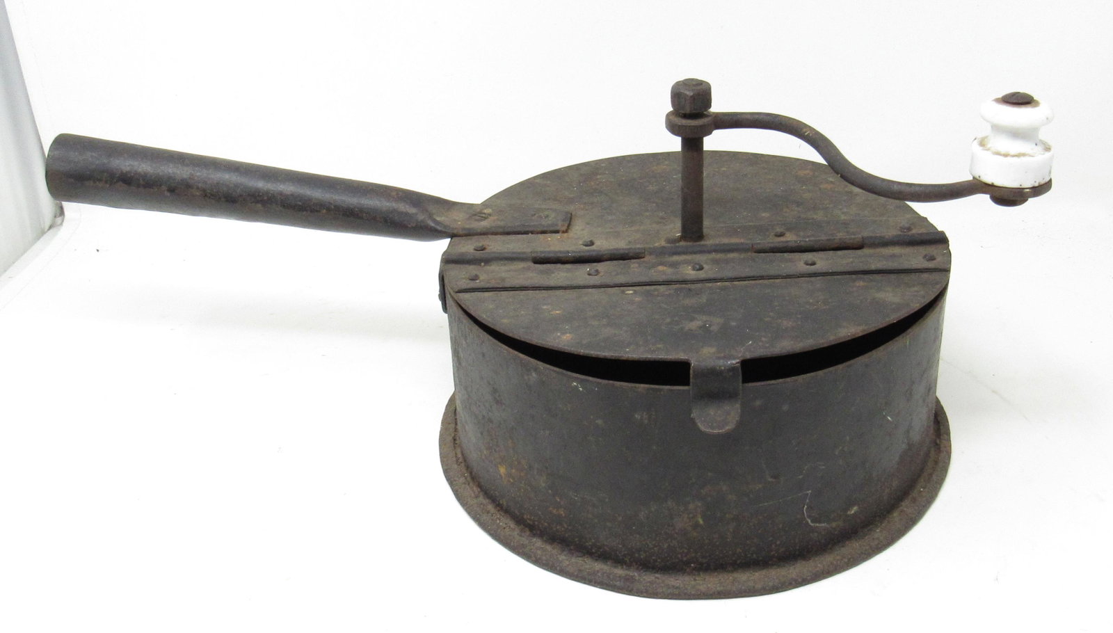 Iron Chestnut Roaster: Approx 9 1/2" in diameter