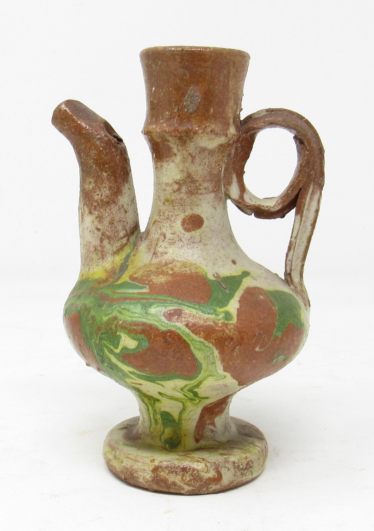 Redware Whistle: Apprx 5" tall.