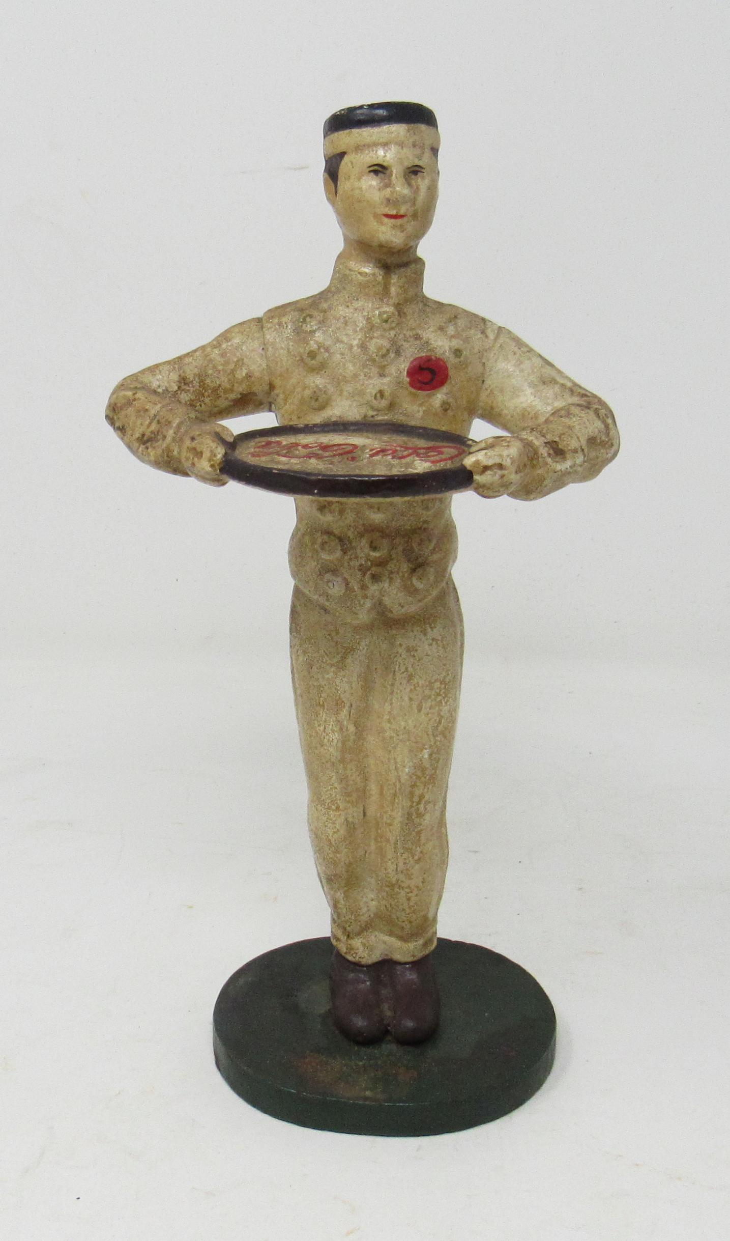 Cast Iron Coca Cola Doorstop: Approx 9" tall.