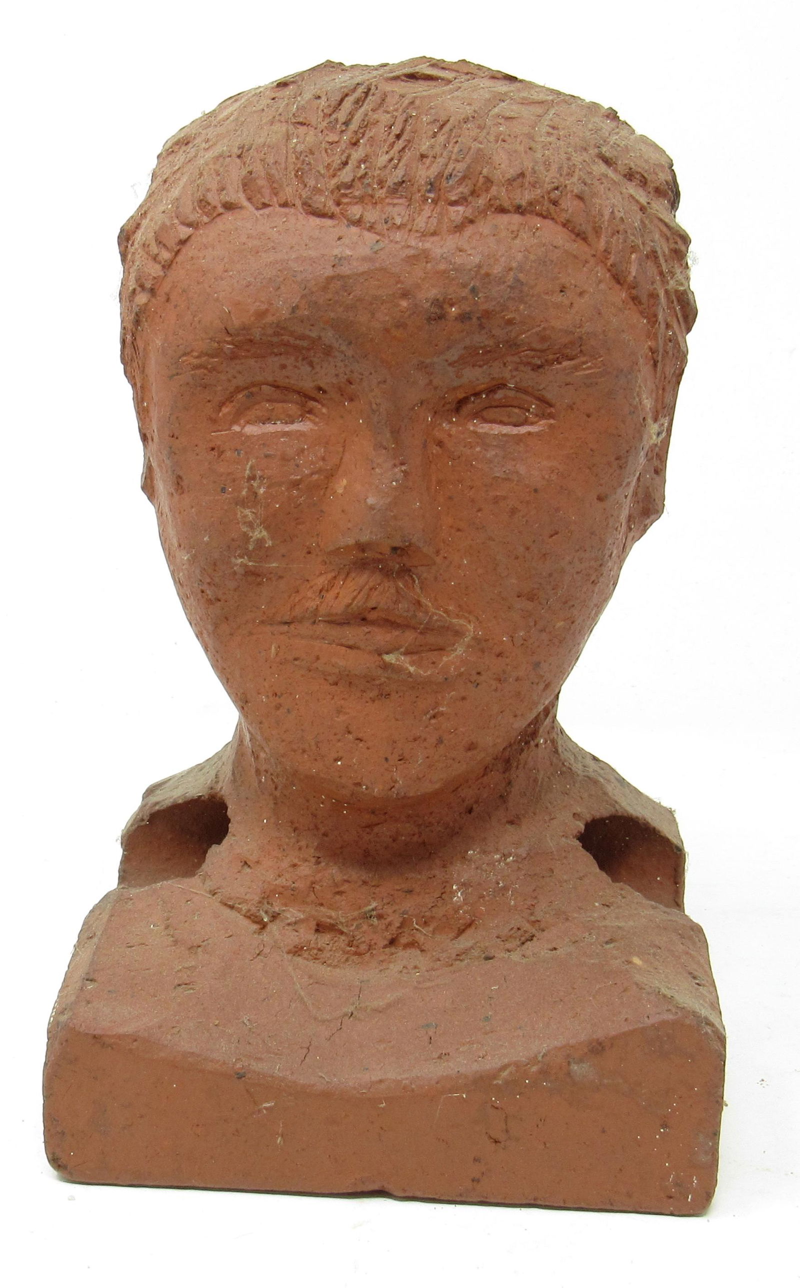 Redware Sculpture: Approx 7 3/4" tall.
