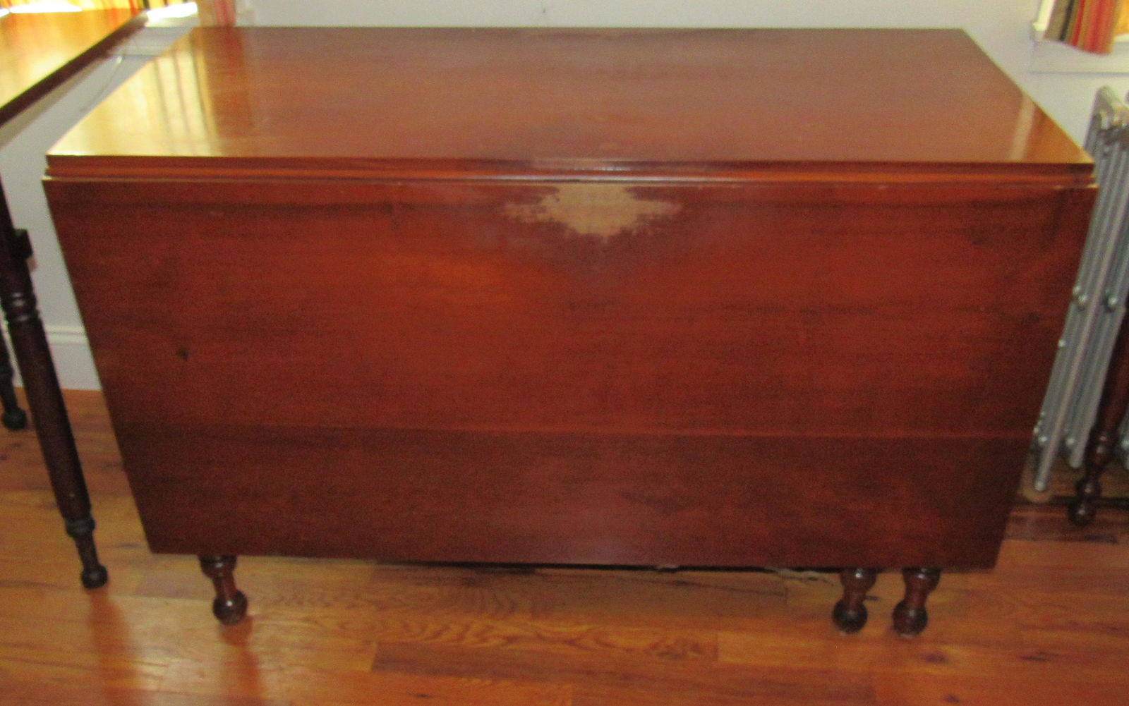 Gate Leg Drop Leaf Table: Approx 22" x 44 1/4" ( closed ) the drop leafs are approx 21 3/4" wide ( each)