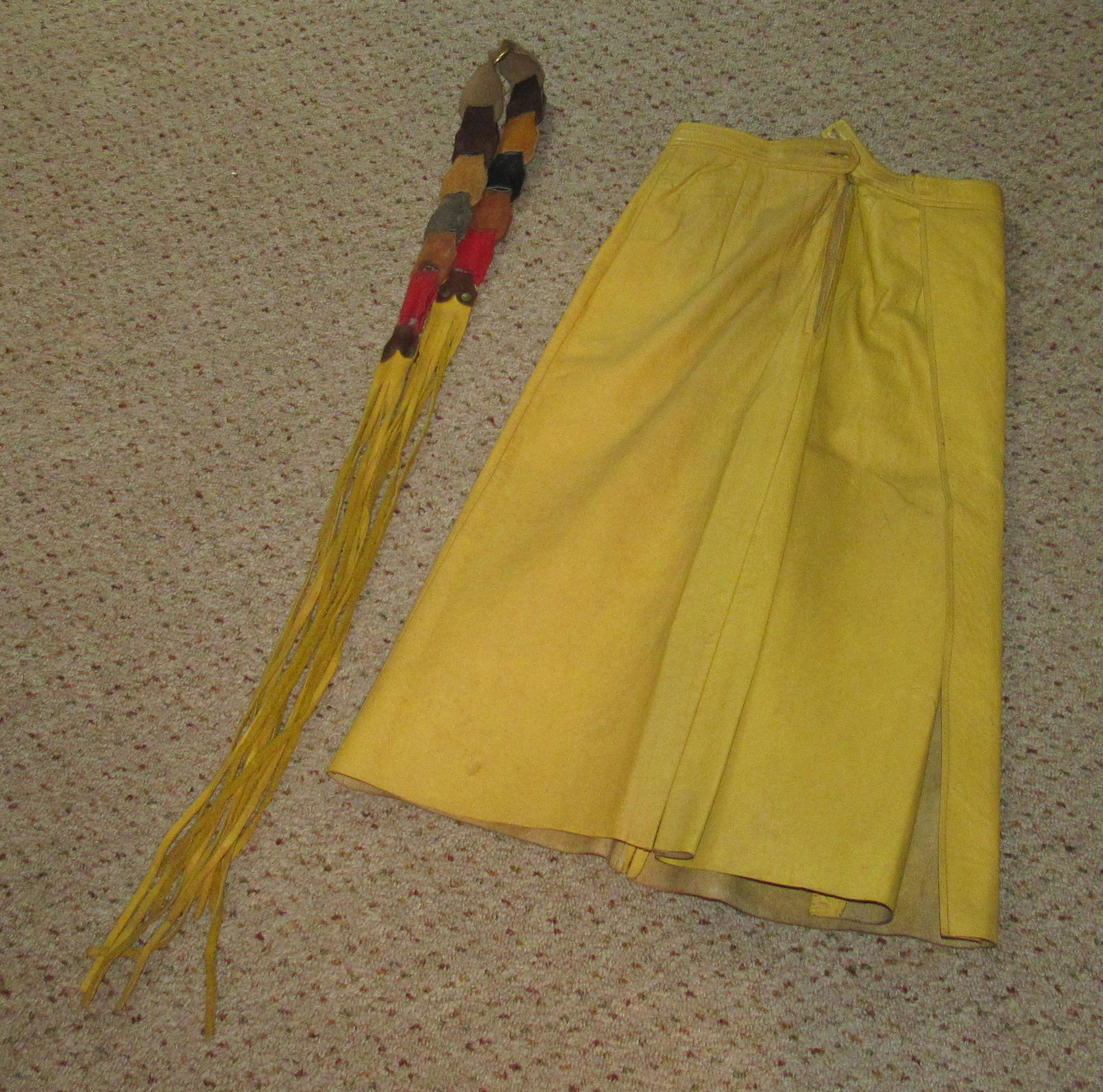 Leather Dress And Belt