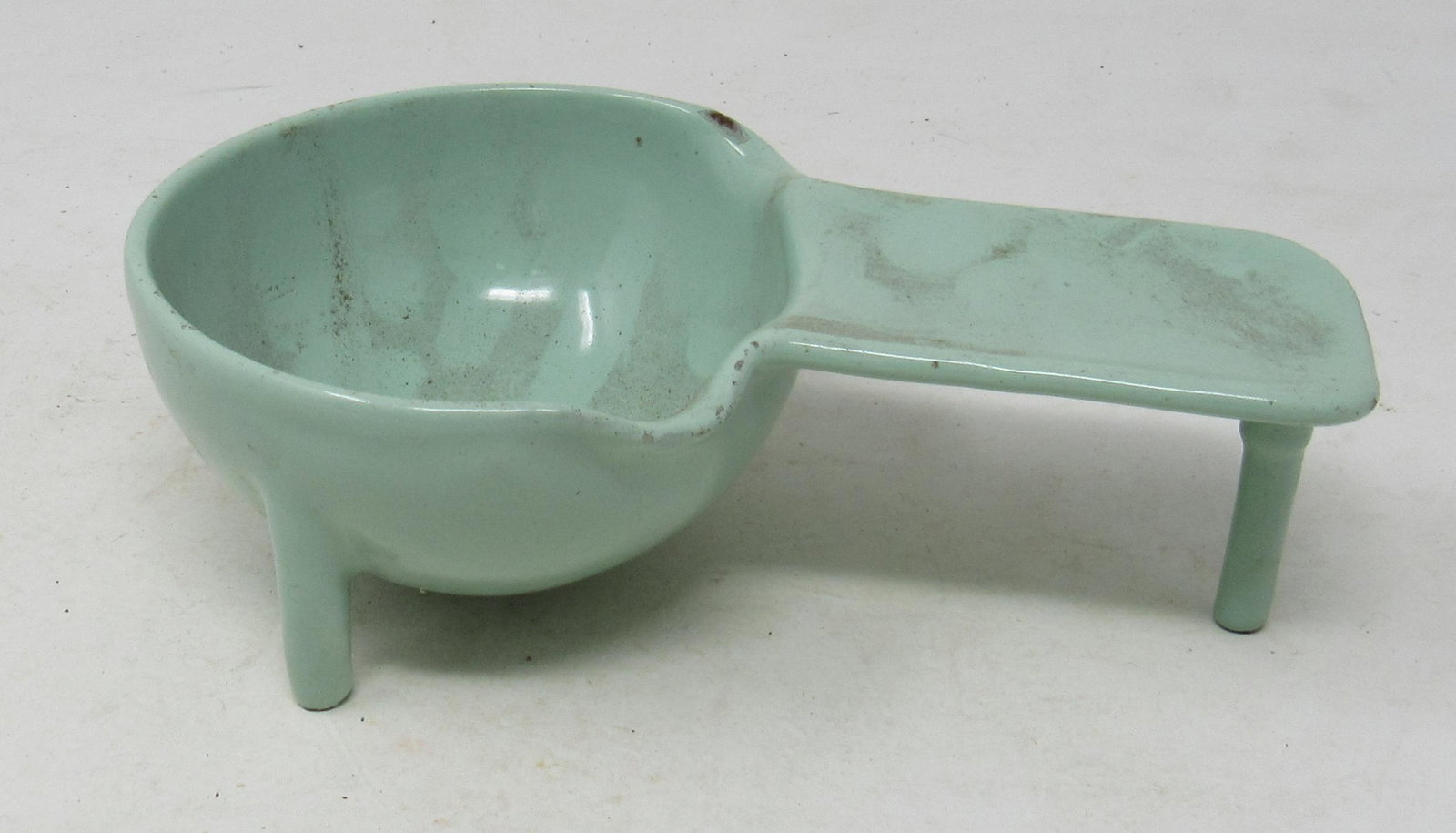 Cast Iron Enamelware Art Acceptible Furniture Brush: Approx 6 3/4" long and 2 1/8" tall