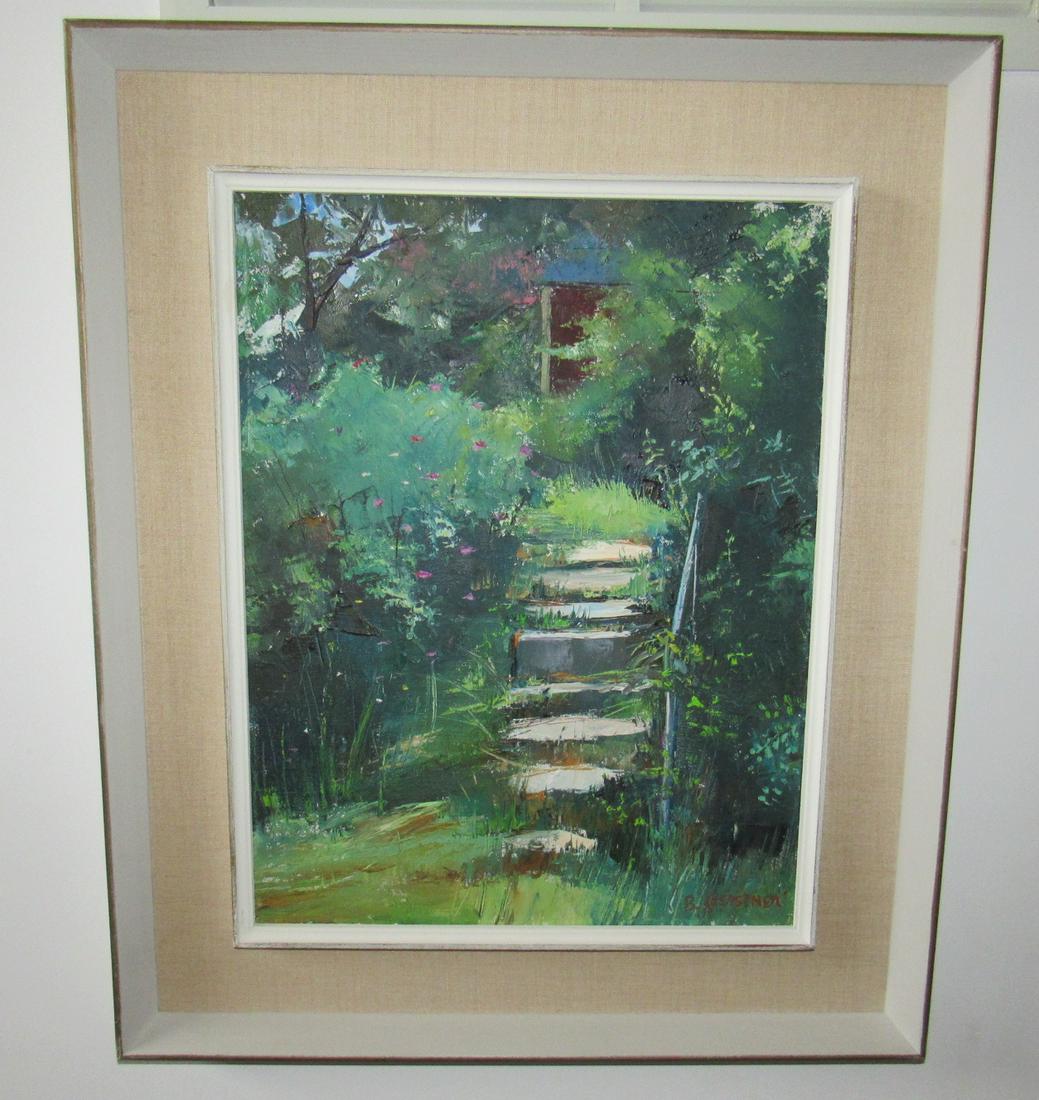 B Gerstner Oil on Canvas Painting: Approx 20 1/2" x 24 1/2"