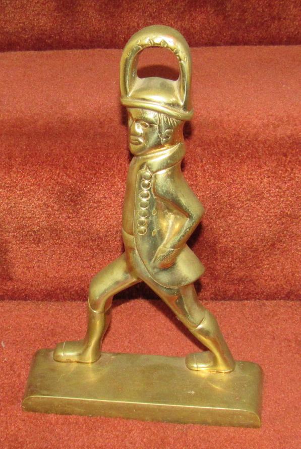 Brass Doorstop: Apprx 11 1/2" tall