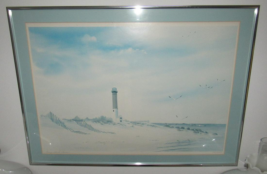 Nancy Ghook Chiesa Signed and Numbered Seascape Print: Approx 20" x 28"