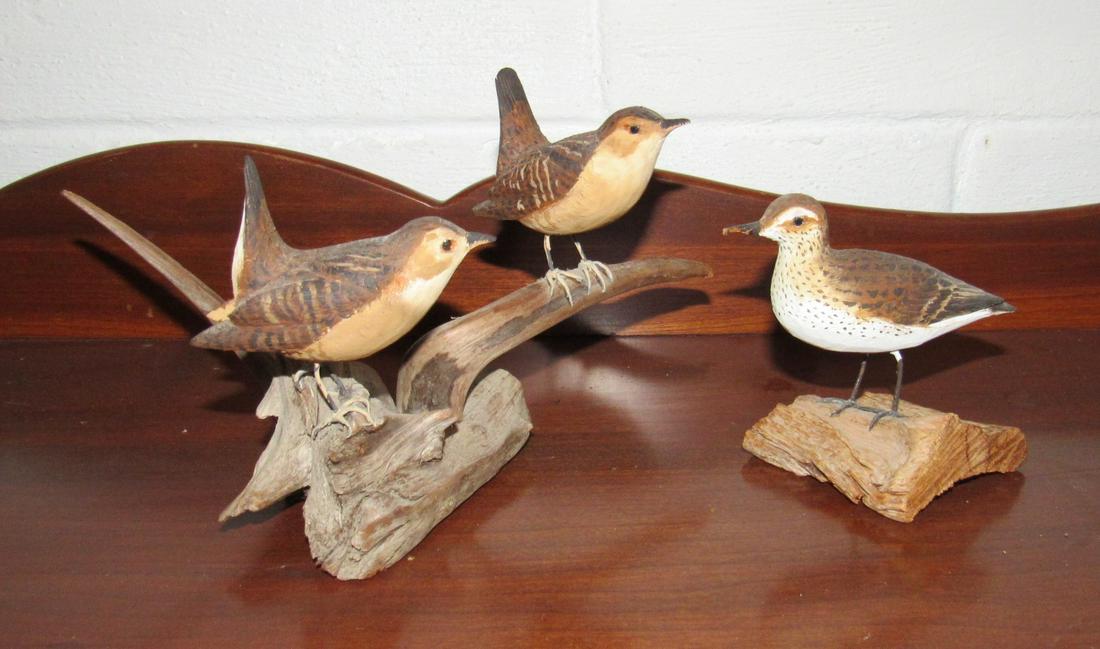 H.T Myers Sand Piper and Marsh Wrens Shore Bird: Largest is approx 5 3/4" tall